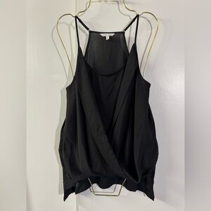 Naked Zebra Drape Front Tank Top